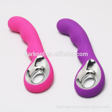 DG021/High Quality Silicone Rechargeable G-spot Vibrator Masturbation Dido vibrator adult sex toy for female